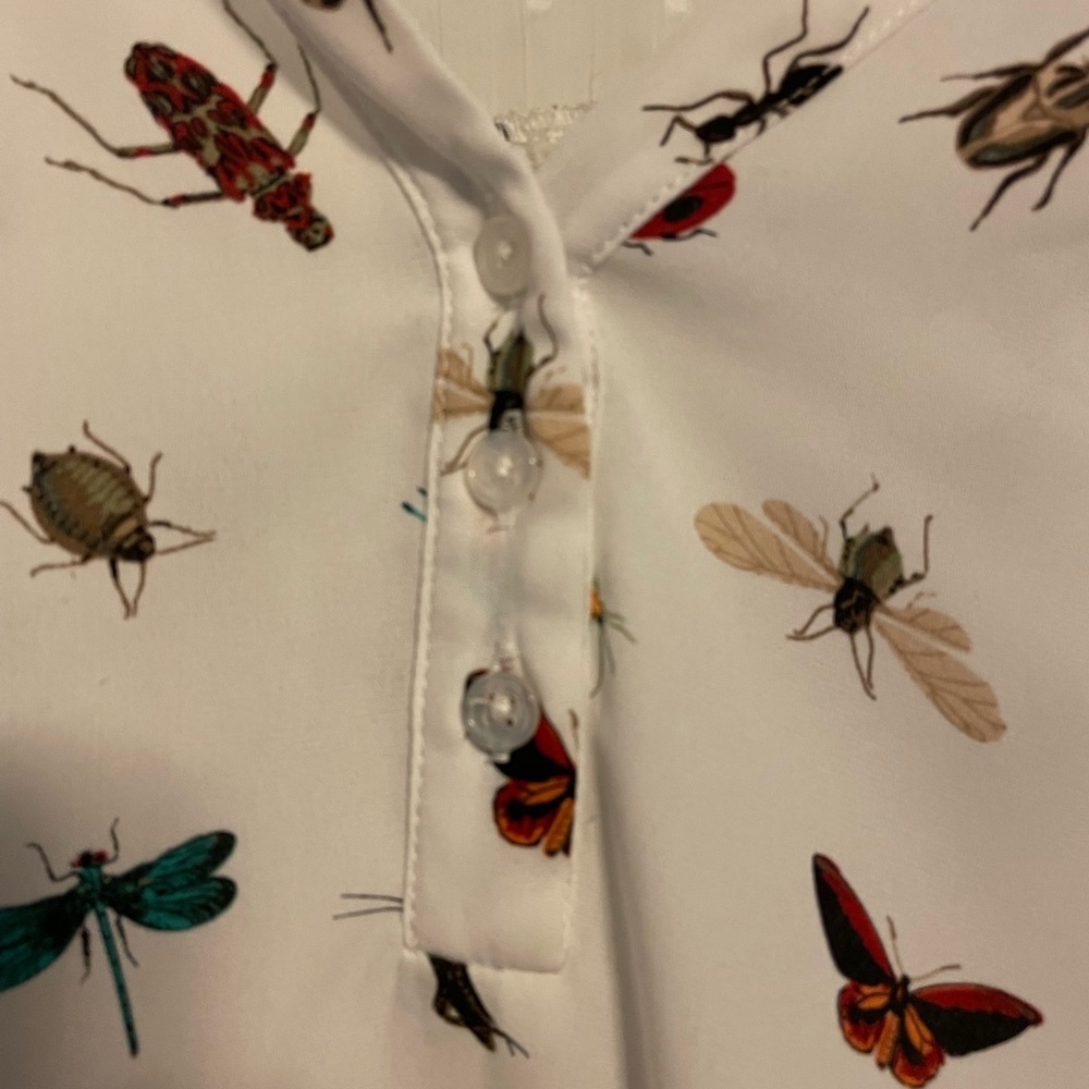Kismet Multicolor Insect Pattern Blouse - Picture 3 of 9
